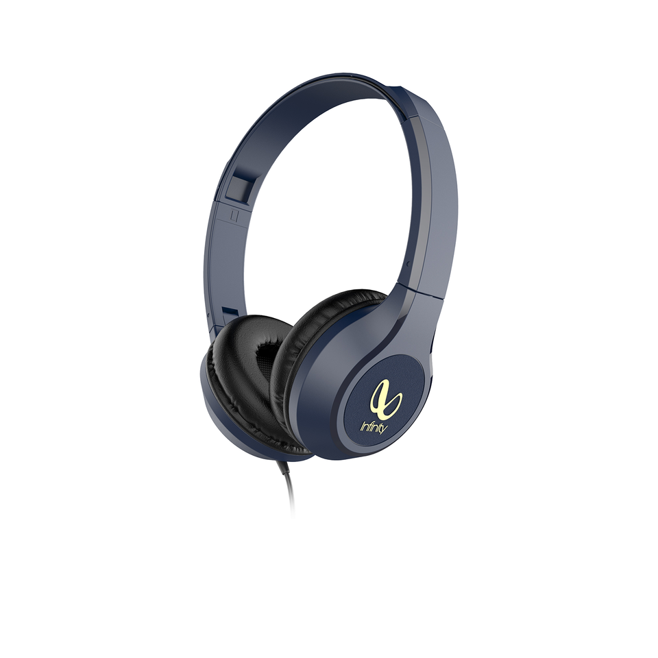 INFINITY ZIP 500 - Blue - On-Ear Wired Headphones - Hero