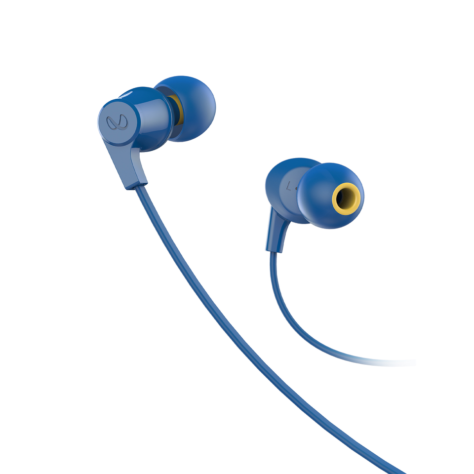 INFINITY ZIP 100 - Blue - In-Ear Wired Headphones - Hero